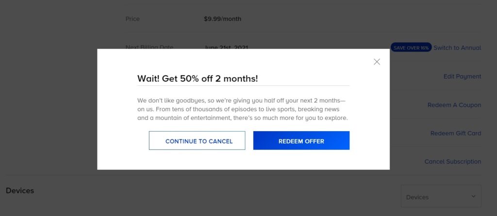 CBS All Access comeback offer