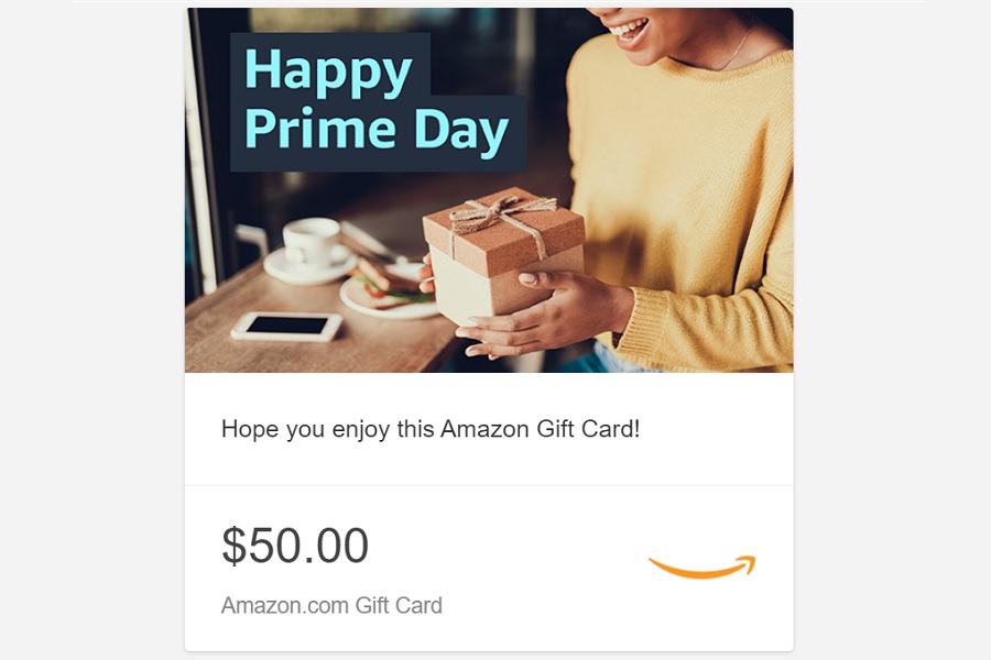 Prime Day gift card