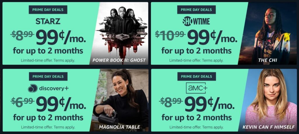  Discounted Amazon Channels subscriptions