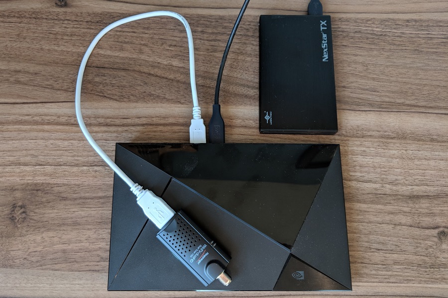 Nvidia Shield TV Pro with hard drive and TV tuner