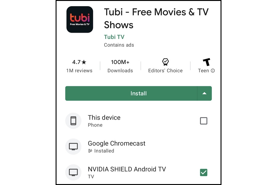 Remote Android TV app installs