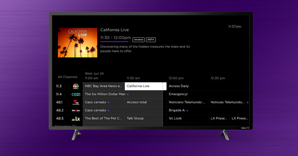 Roku TV with OTA guide