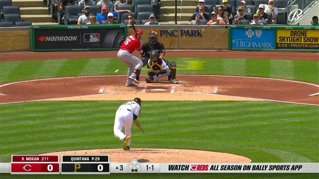 Live baseball game on the Bally Sports app
