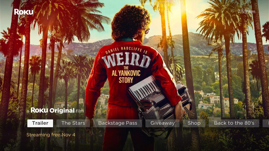 Weird: The Al Yankovic Story promo page