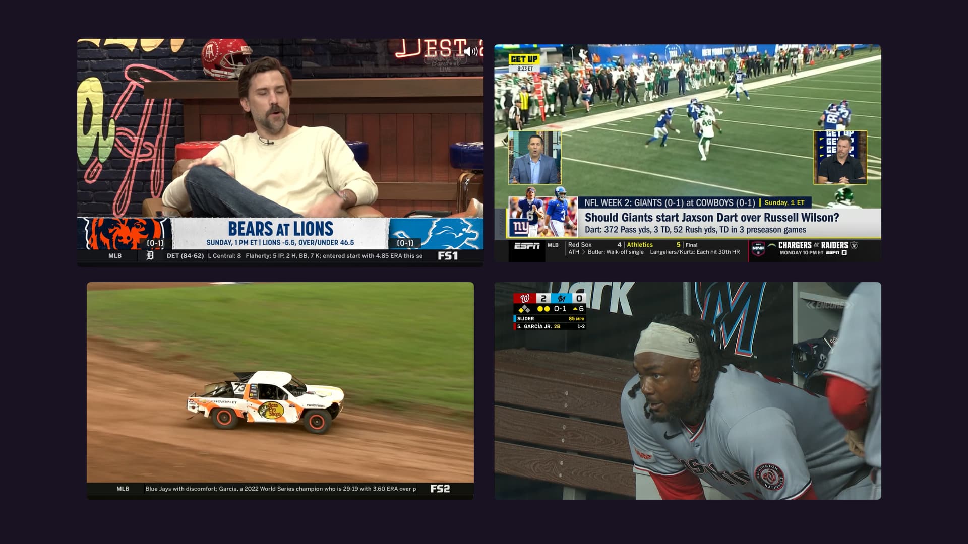 My split-screen sports dream comes true